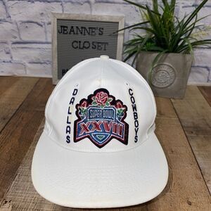 Vintage 1992 Dallas Cowboys Super Bowl XXVII Snapback Hat AJD.